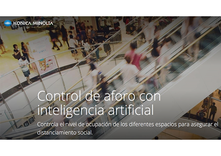 foto noticia Konica Minolta lanza un sistema de control de aforo con Inteligencia Artificial.